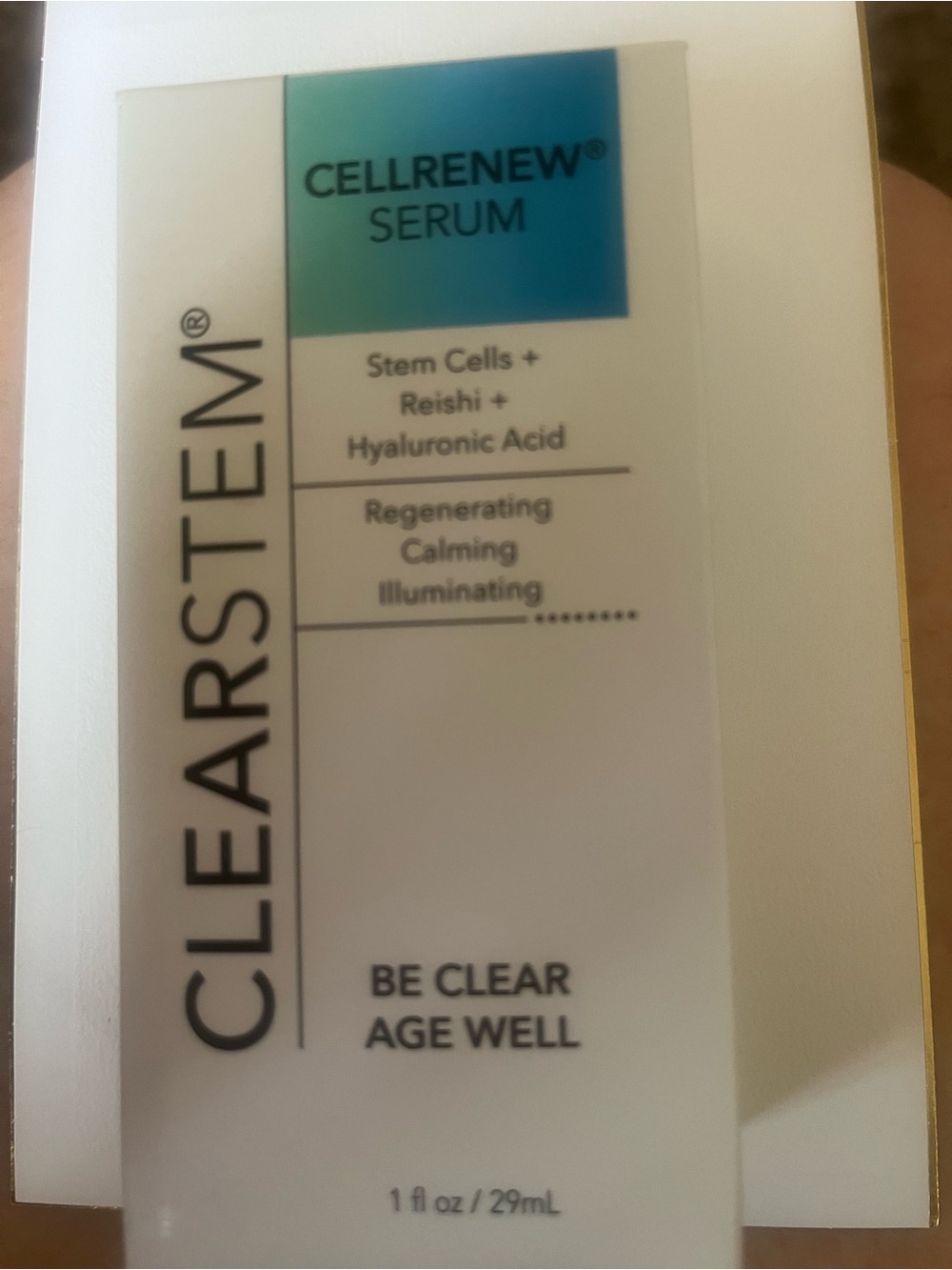 CLEARSTEM Cellrenew Serum — Blue-Turquoise Regenerating Face Serum new with box